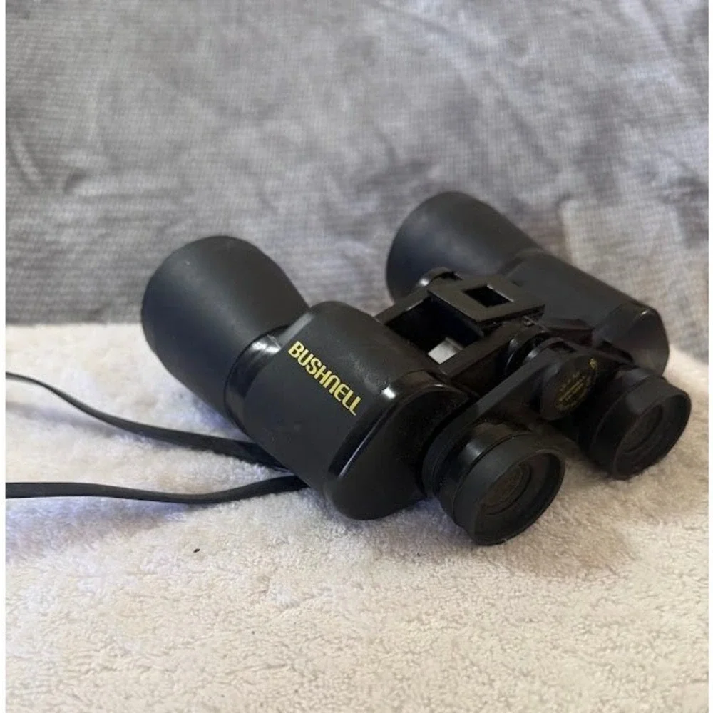 Bushnell 12x50 13-1250 Black Binoculars with Neck Strap Outdoor Bird Watching